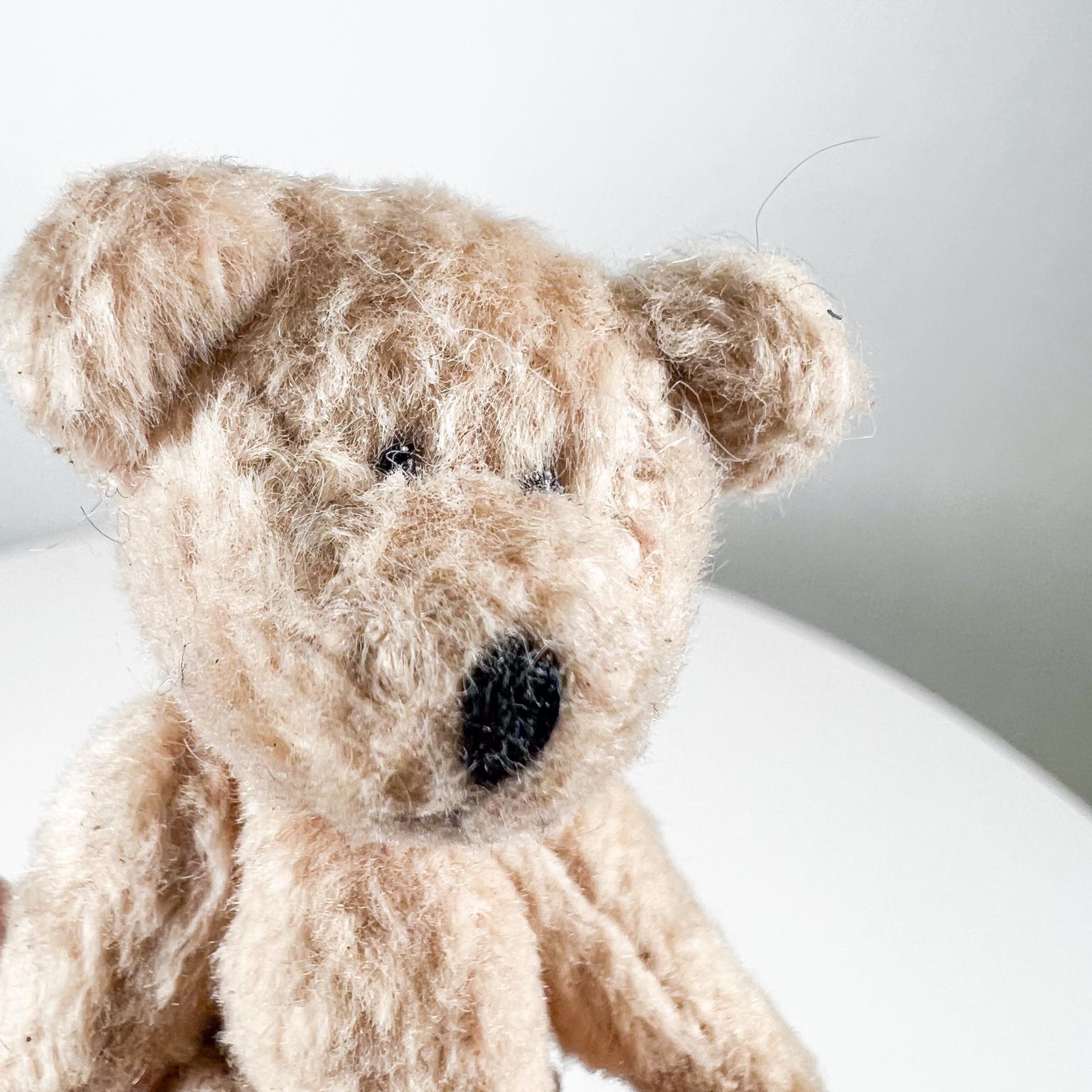 Mid 20th Century Tiny Baby Teddy Bear Soft Huggable Vintage For Sale 4