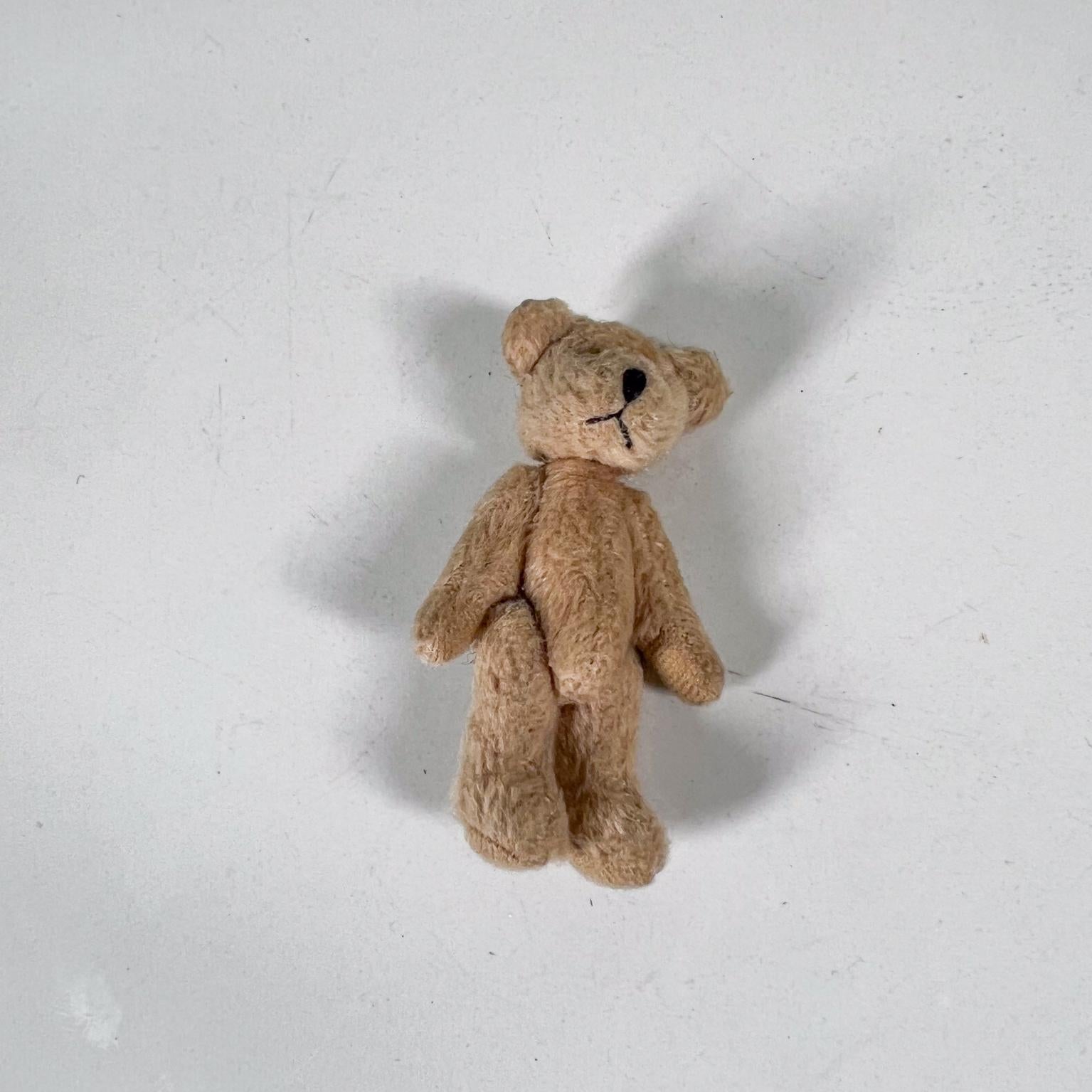 Mid-Century Modern Mid 20th Century Tiny Baby Teddy Bear Soft Huggable Vintage
