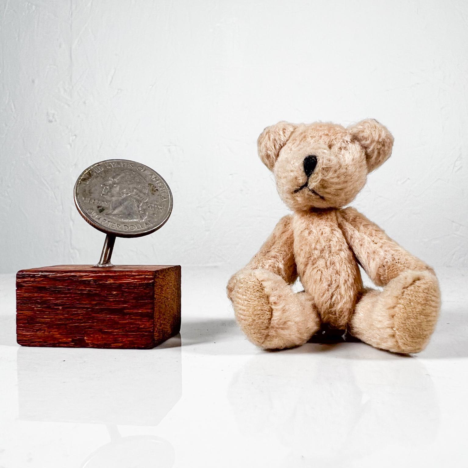 Mid 20th Century Tiny Baby Teddy Bear Soft Huggable Vintage For Sale 2
