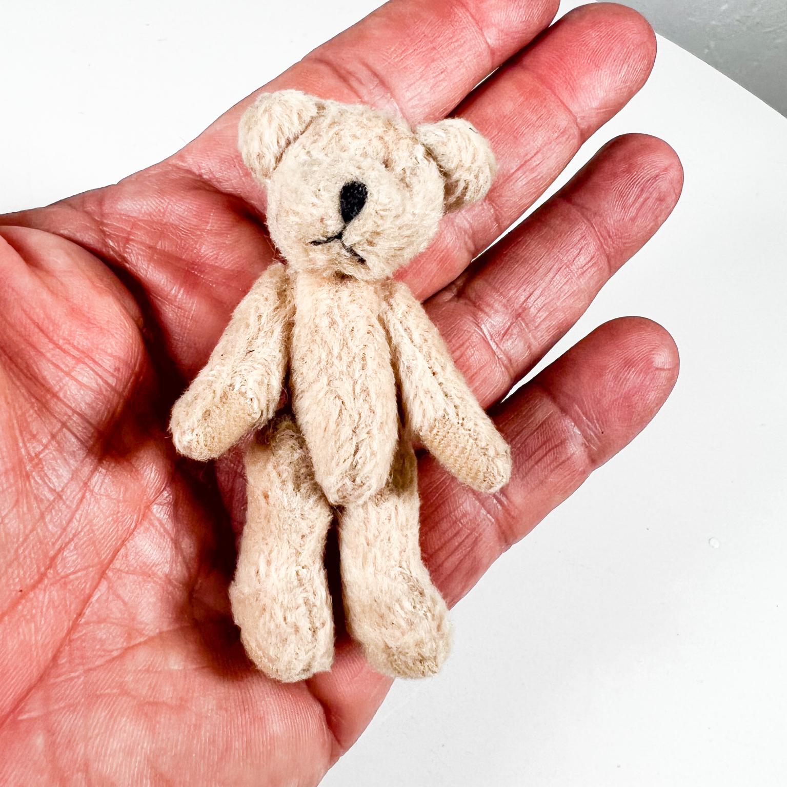 Mid 20th Century Tiny Baby Teddy Bear Soft Huggable Vintage For Sale 3