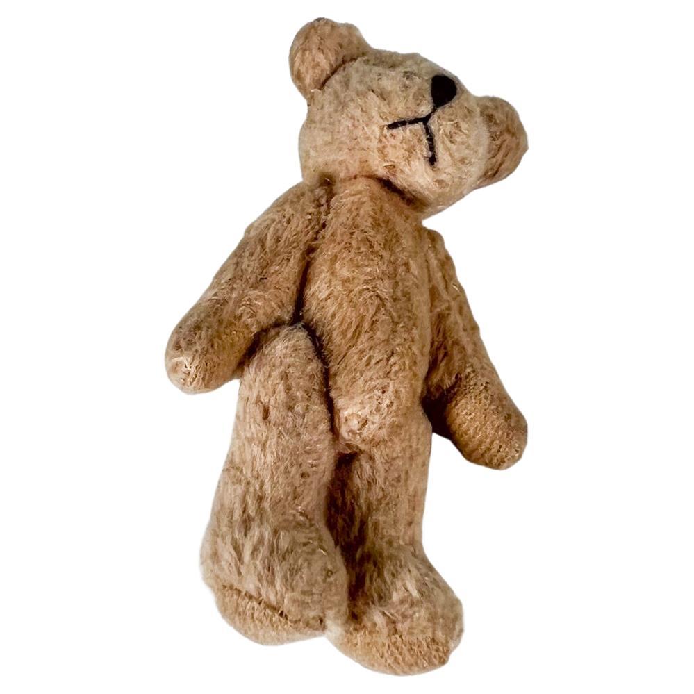 Mid 20th Century Tiny Baby Teddy Bear Soft Huggable Vintage For Sale