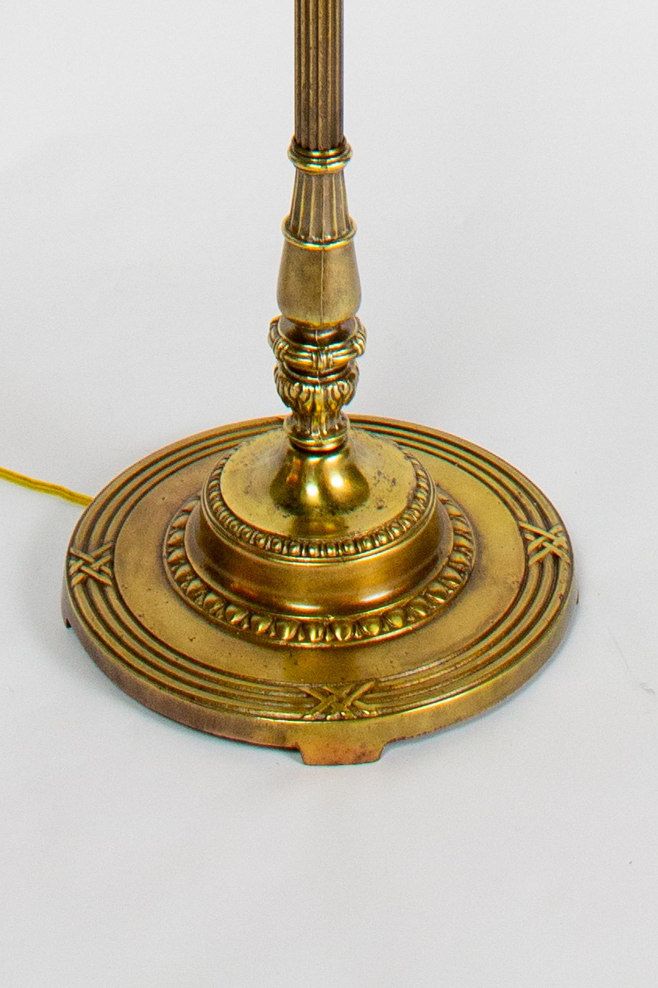 Revival Mid 20th Century Traditional Brass Six Way Floor Lamp
