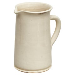 Mid 20th Century Traditional Spanish White Ceramic Vase