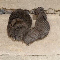 Mid 20th Century Tramp Art Rooster Nail Wall Sculpture