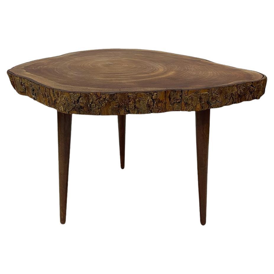 Mid 20th Century tree trunk side table For Sale