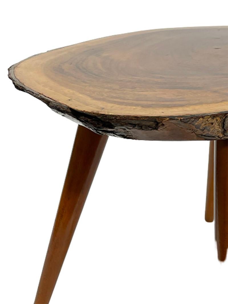 Mid-20th Century Tree Trunk Wine or Side Table For Sale 2