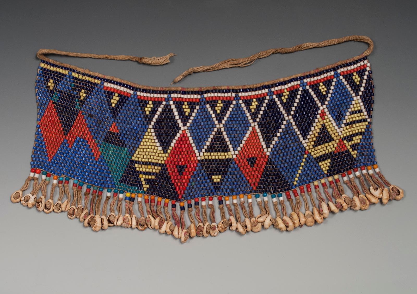 Cameroonian Mid-20th Century Tribal Beaded Cache-Sexe Modesty Apron, Cameroon For Sale