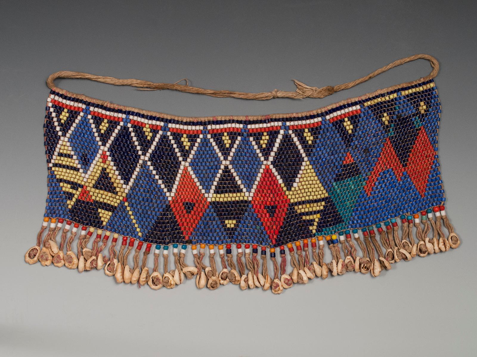 Mid-20th Century Tribal Beaded Cache-Sexe Modesty Apron, Cameroon In Good Condition For Sale In Point Richmond, CA