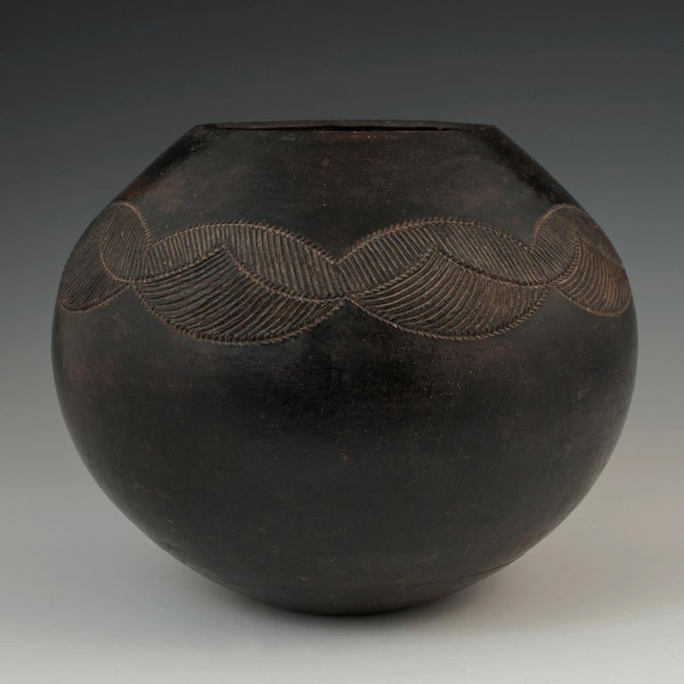 Mid20th Century Tribal Ceramic Beer Pot, Zulu People, South Africa at