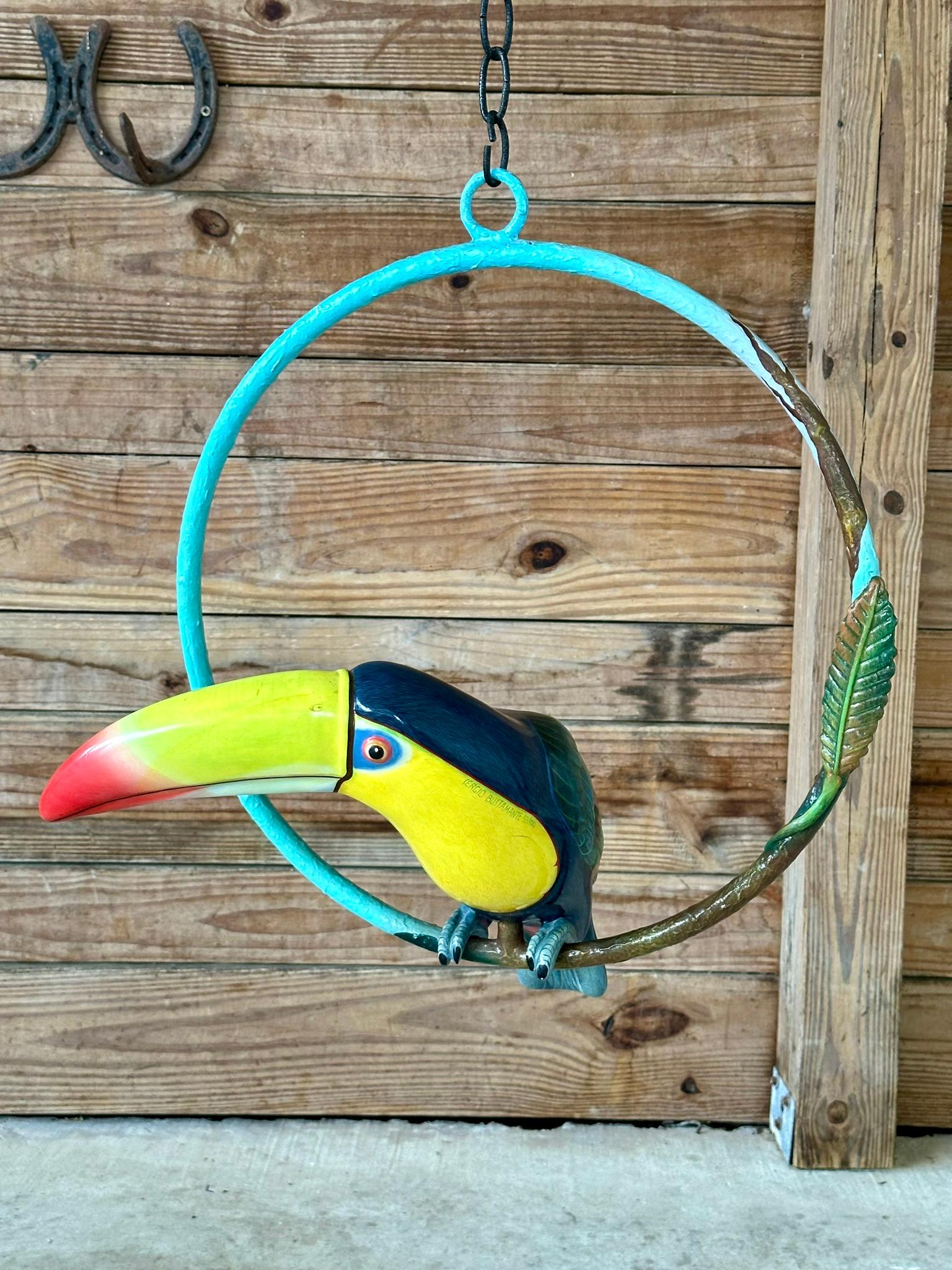 Hand-Crafted Mid-20th Century Tropical Toucan  by Sergio Bustamante