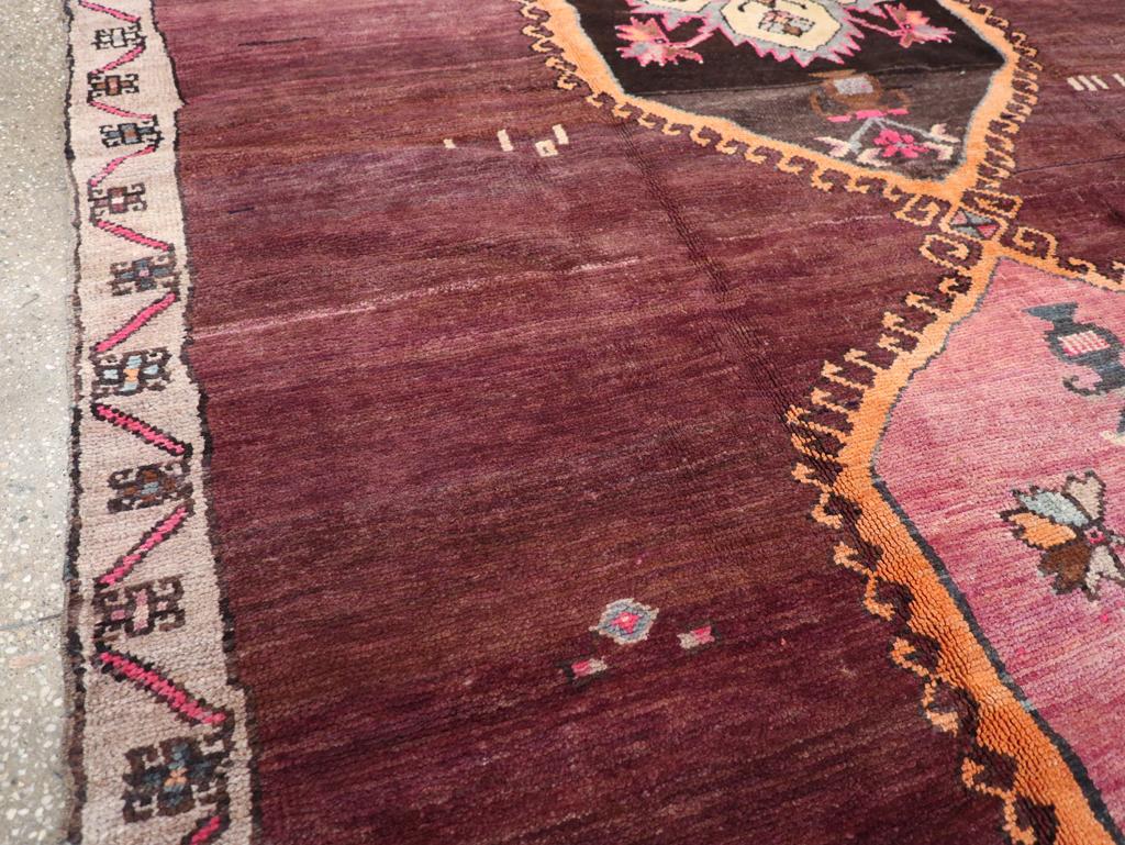 Tribal Mid-20th Century Turkish Anatolian Accent Carpet For Sale