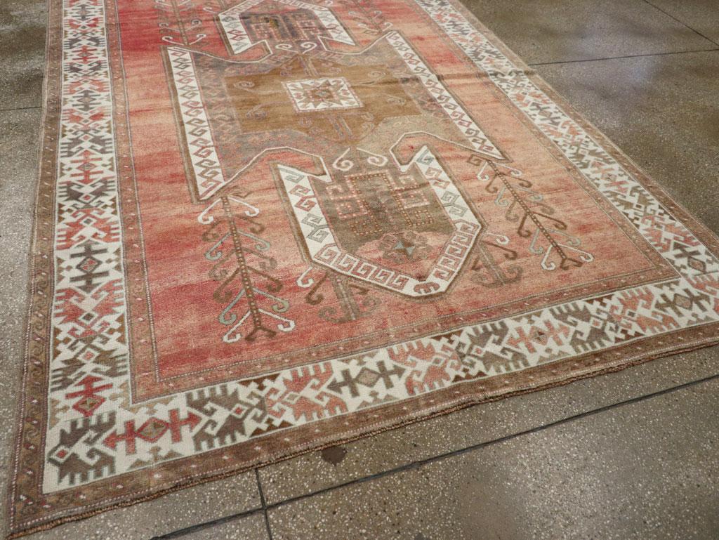 Wool Mid-20th Century Turkish Anatolian Accent Carpet For Sale