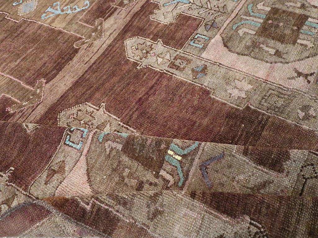 Wool Mid-20th Century Turkish Anatolian Accent Carpet For Sale