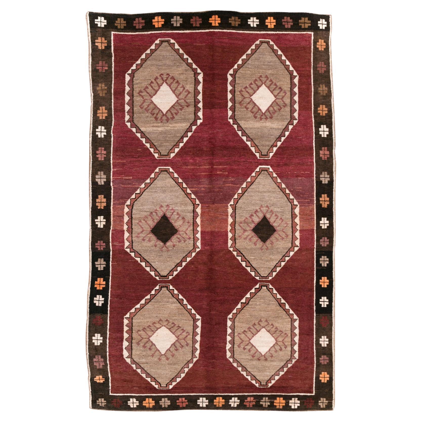 Mid-20th Century Turkish Anatolian Accent Carpet