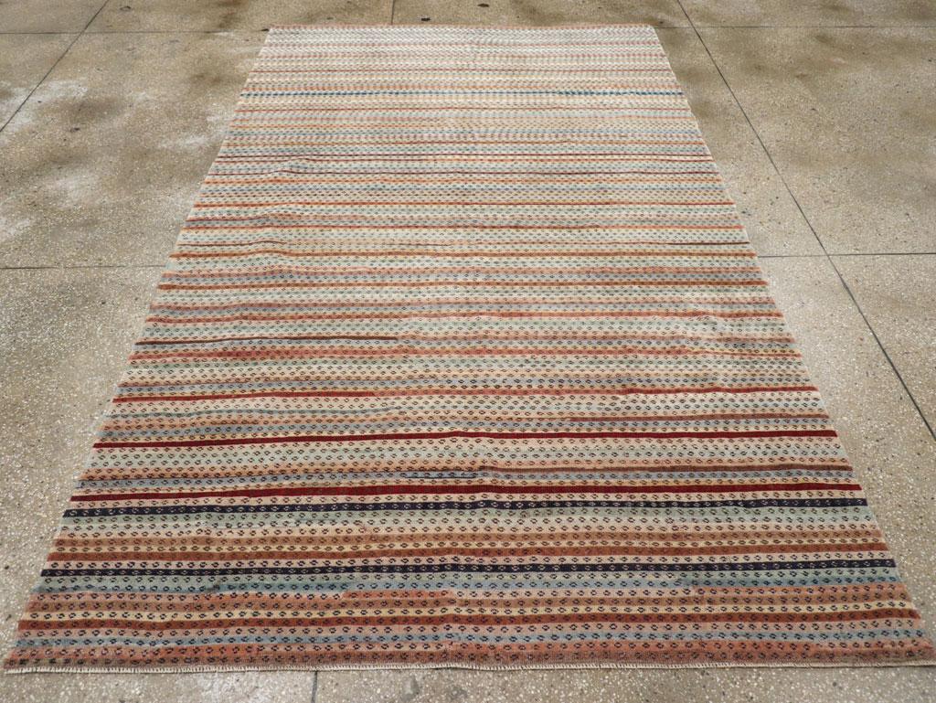 A vintage Turkish Anatolian accent rug handmade during the Mid-20th century.

Measures: 5' 11