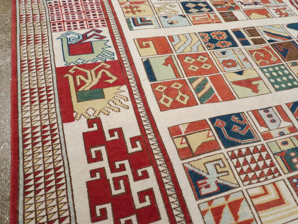 Tribal Mid-20th Century Turkish Anatolian Accent Rug For Sale