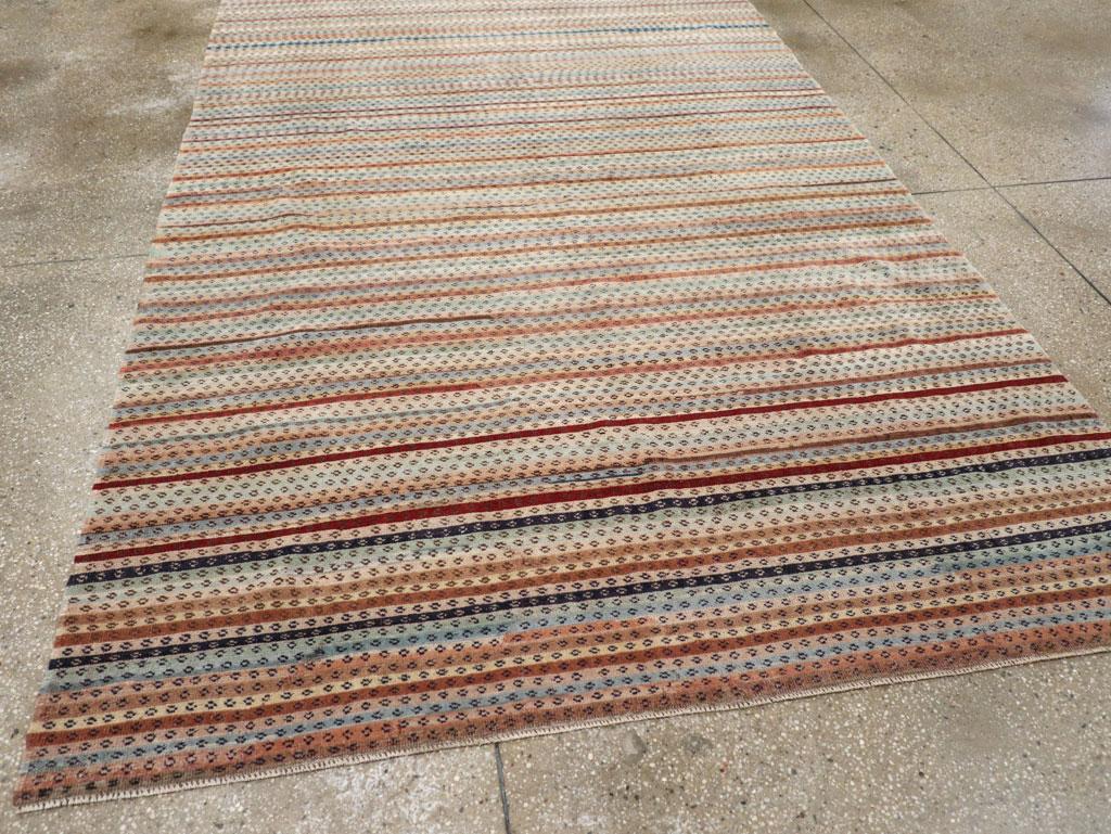 Wool Mid-20th Century Turkish Anatolian Accent Rug For Sale