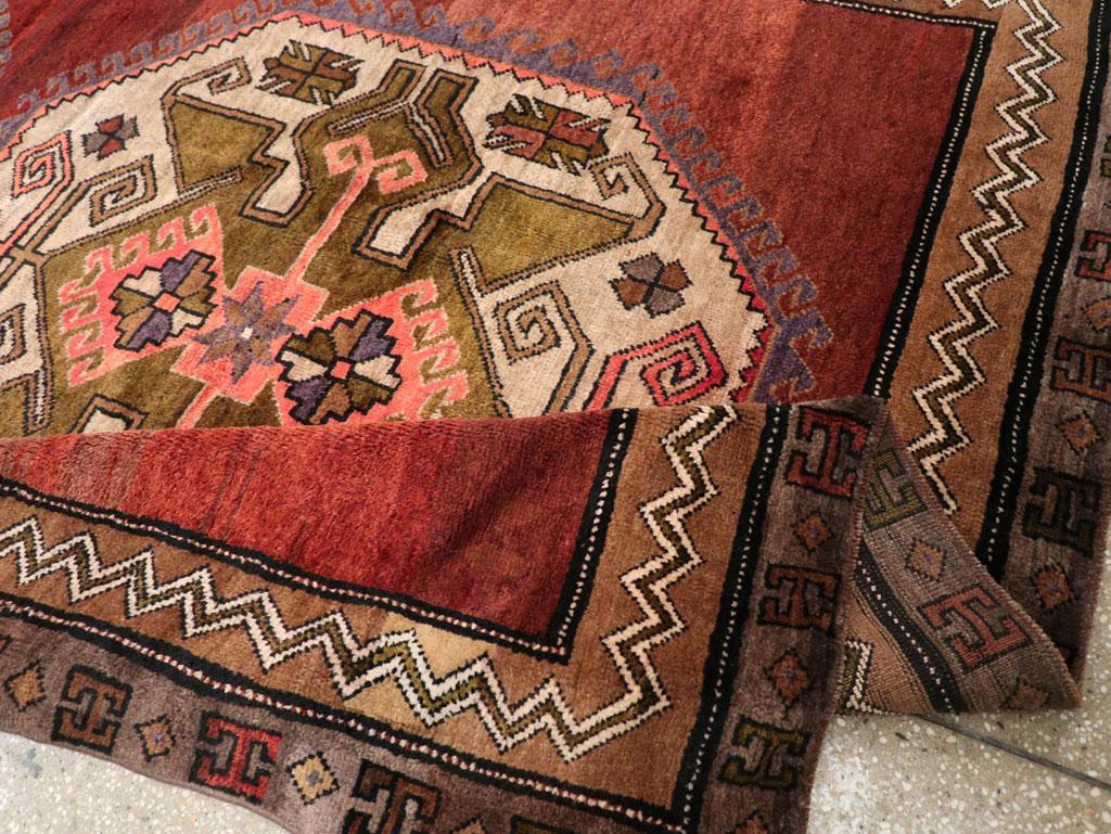 Mid-20th Century Turkish Anatolian Accent Rug For Sale 1