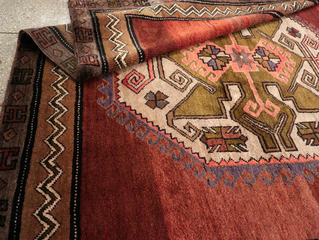 Mid-20th Century Turkish Anatolian Accent Rug For Sale 2