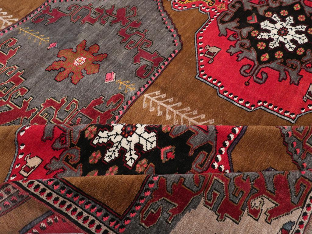 Mid-20th Century Turkish Anatolian Room Size Carpet For Sale 1
