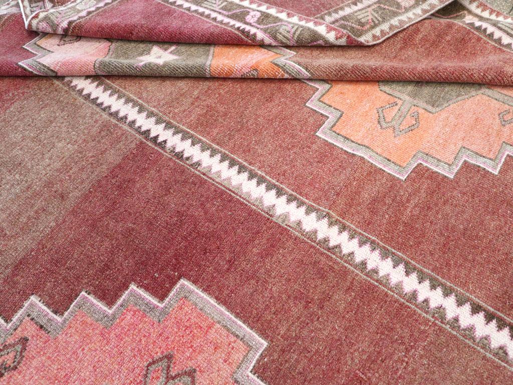 Mid-20th Century Turkish Anatolian Room Size Carpet For Sale 2
