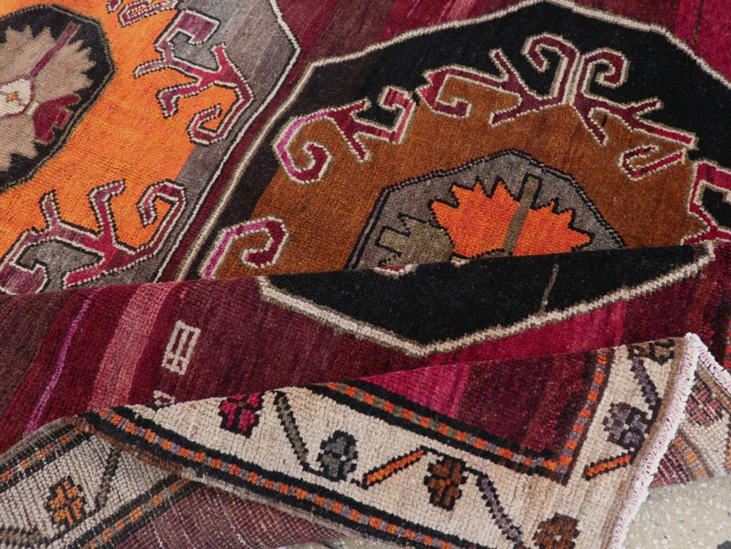 Mid-20th Century Turkish Anatolian Tribal Accent Carpet For Sale 2