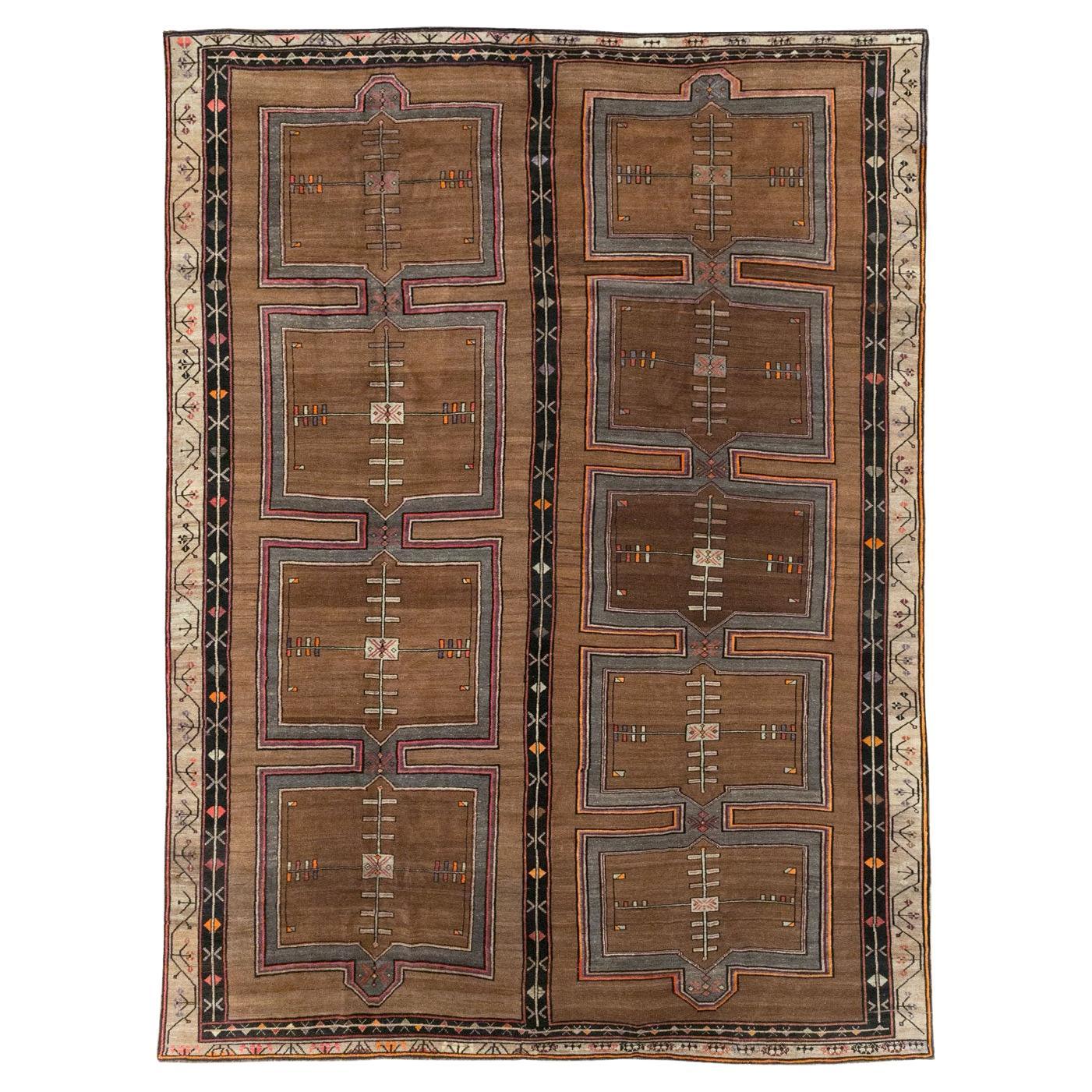 Mid-20th Century Turkish Anatolian Tribal Large Carpet For Sale