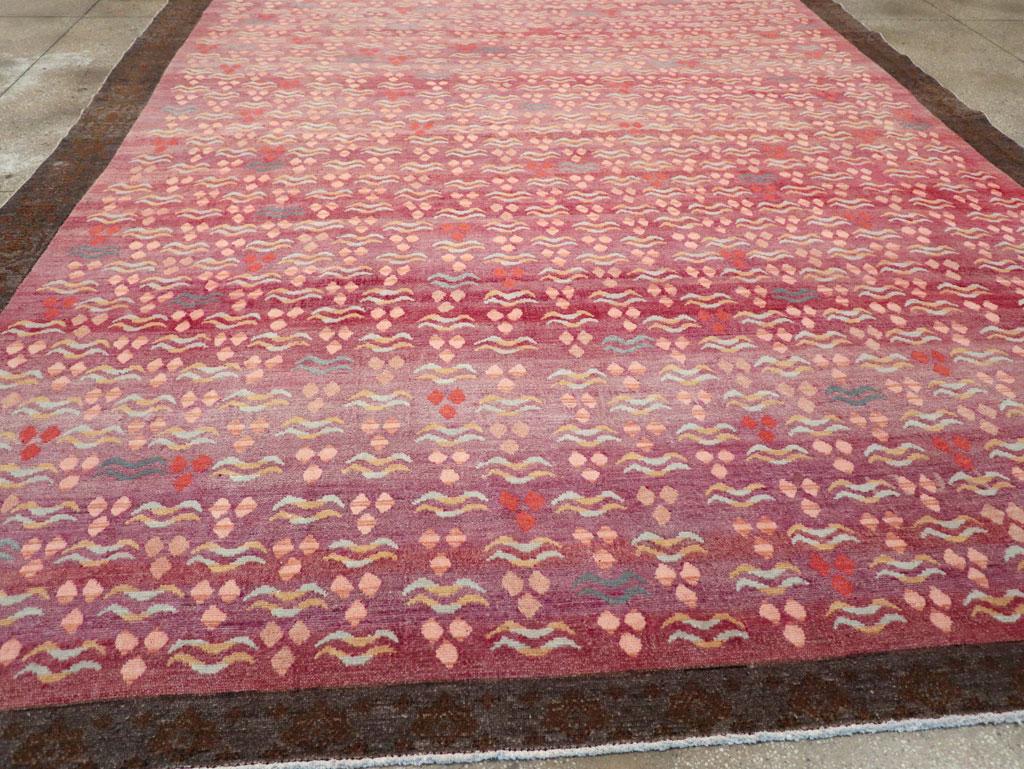 Mitte des 20. Jahrhunderts Türkischer Cintamani Design Teppich in Raumgröße im Angebot 1