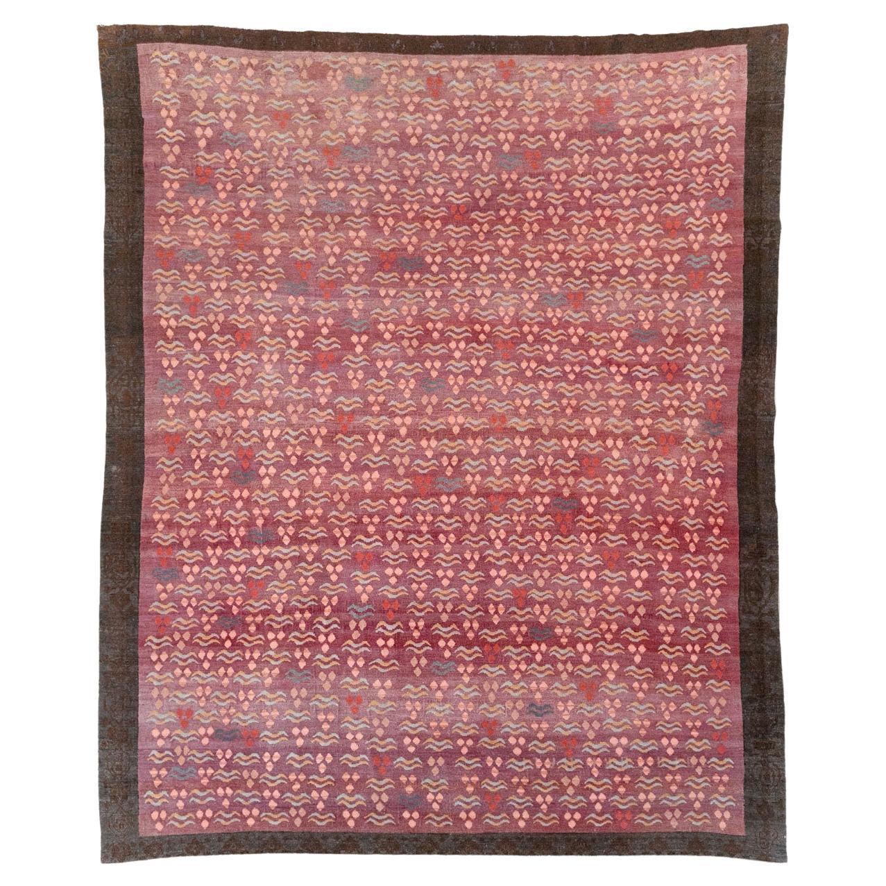 Mitte des 20. Jahrhunderts Türkischer Cintamani Design Teppich in Raumgröße im Angebot