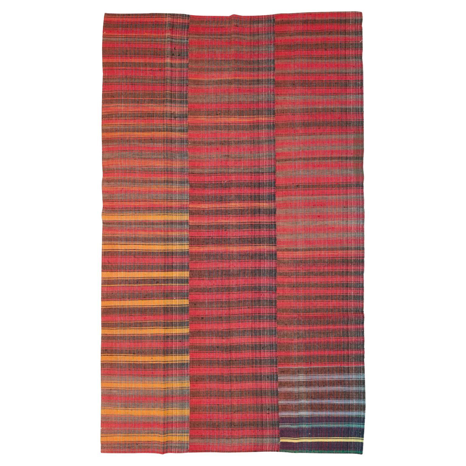 Mid-20th Century Turkish Flatweave Kilim Accent Carpet