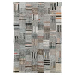 Tappeto turco a trama piatta Kilim d'accento della metà del XX secolo
