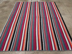 Mid-20th Century Turkish Flatweave Kilim Accent Rug