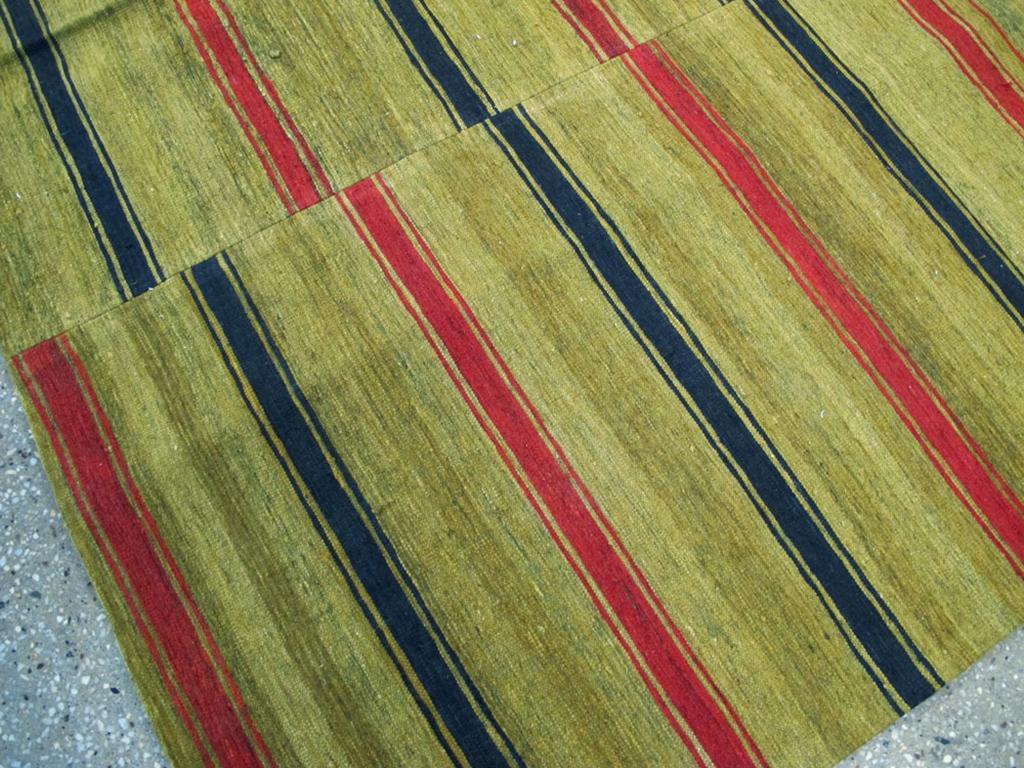 Mid-20th Century Turkish Flatweave Kilim Accent Rug For Sale 1