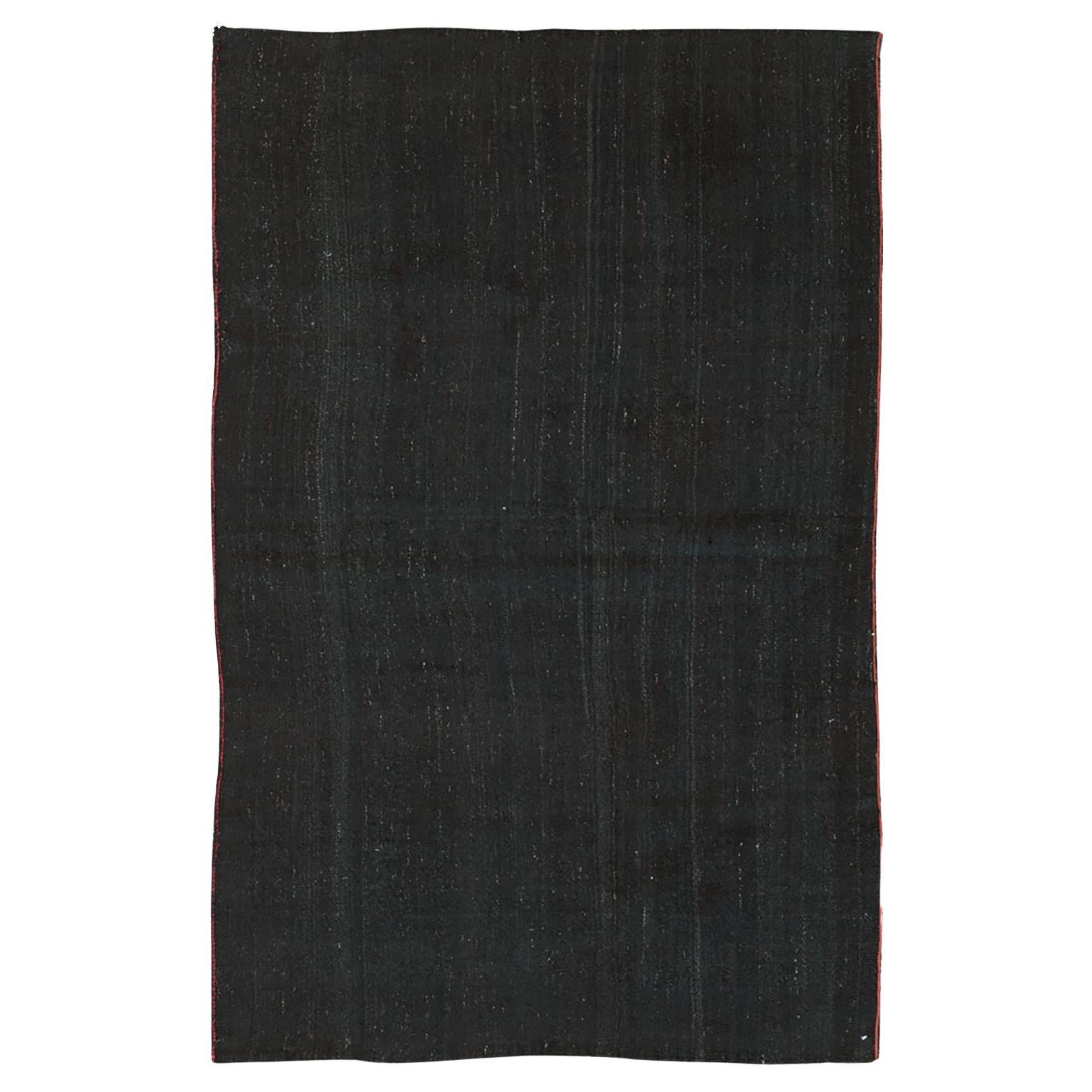 Alfombra de acento Kilim turca de tejido plano de mediados del siglo XX en venta