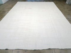 Alfombra Kilim Turca de Tejido Plano de Mediados del Siglo XX de Gran Tamaño