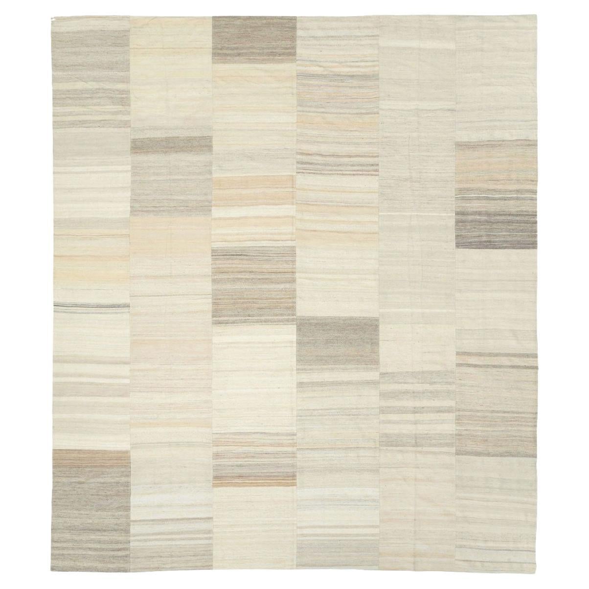 Tappeto turco a trama piatta Kilim della metà del XX secolo, di grandi dimensioni, ROOMS