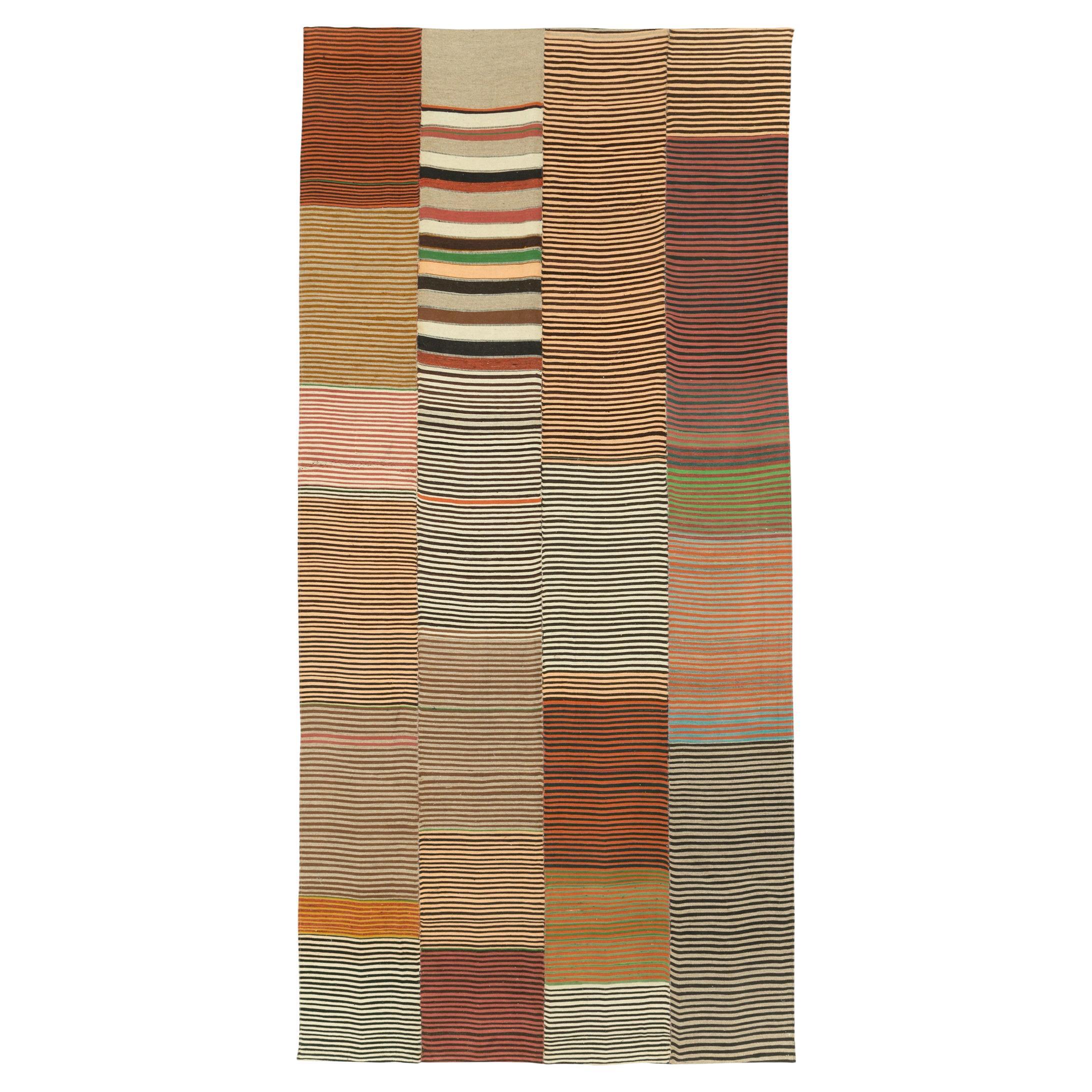 Mid-20th Century Turkish Flatweave Kilim Gallery Carpet