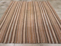 Mid-20th Century Turkish Flatweave Kilim Square Room Size Carpet