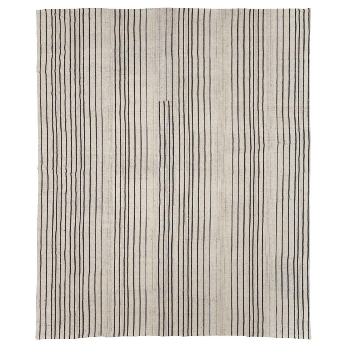 Tapis turc à tissage plat de grande taille de la collection Galerie Shabab, milieu du 20e siècle