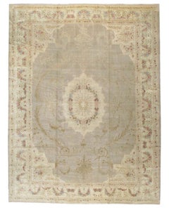 Mid-20th Century Turkish Herekeh Large Room Size Carpet in the Aubusson Style
