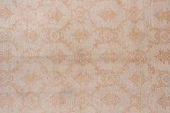Mid-20th Century Turkish Konya Gallery Carpet, Neutral Tones, Soft Palette