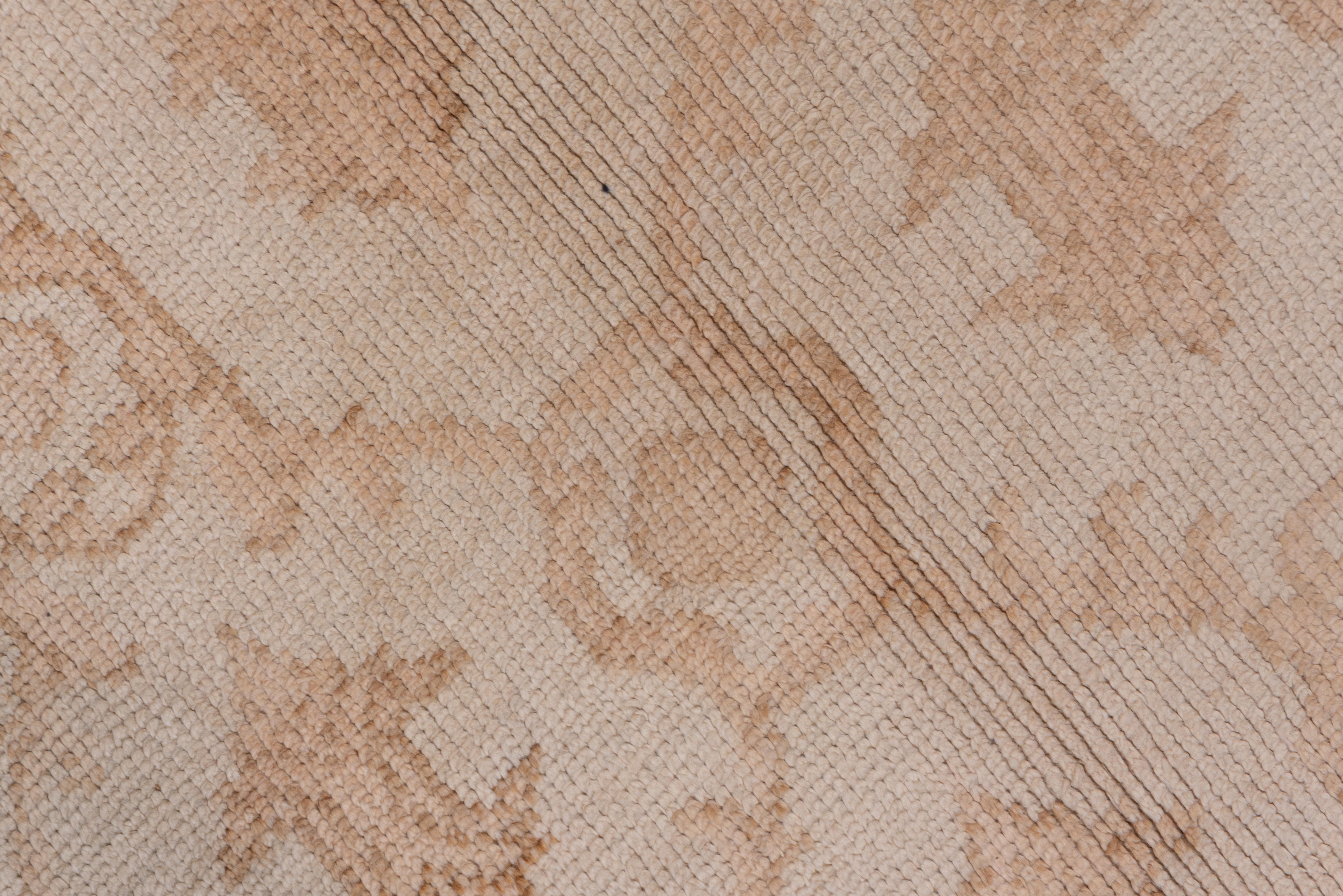 Oushak Mid-20th Century Turkish Konya Gallery Carpet, Neutral Tones, Soft Palette For Sale