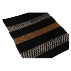 Retro Mid 20th Century Turkish Mohair Woven Siirt Blanket