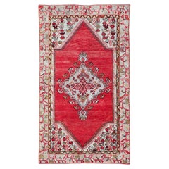 Mid-20th Century Turkish Oushak Accent Rug