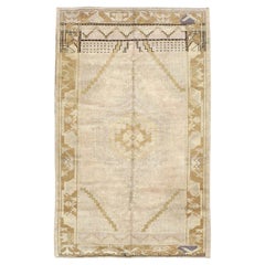 Mid-20th Century Turkish Oushak Accent Rug
