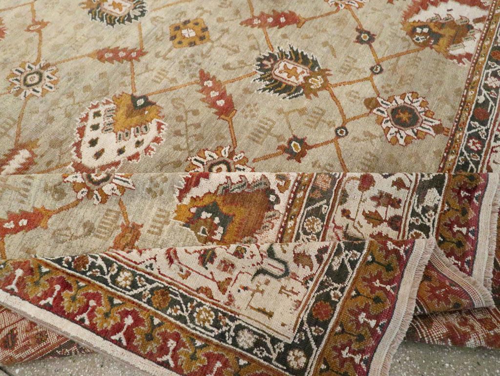 Mid-20th Century Turkish Oushak Large Carpet For Sale 1
