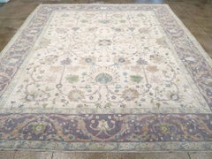Galerie Shabab Collection Mid-20th Century Turkish Oushak Large Square Carpet