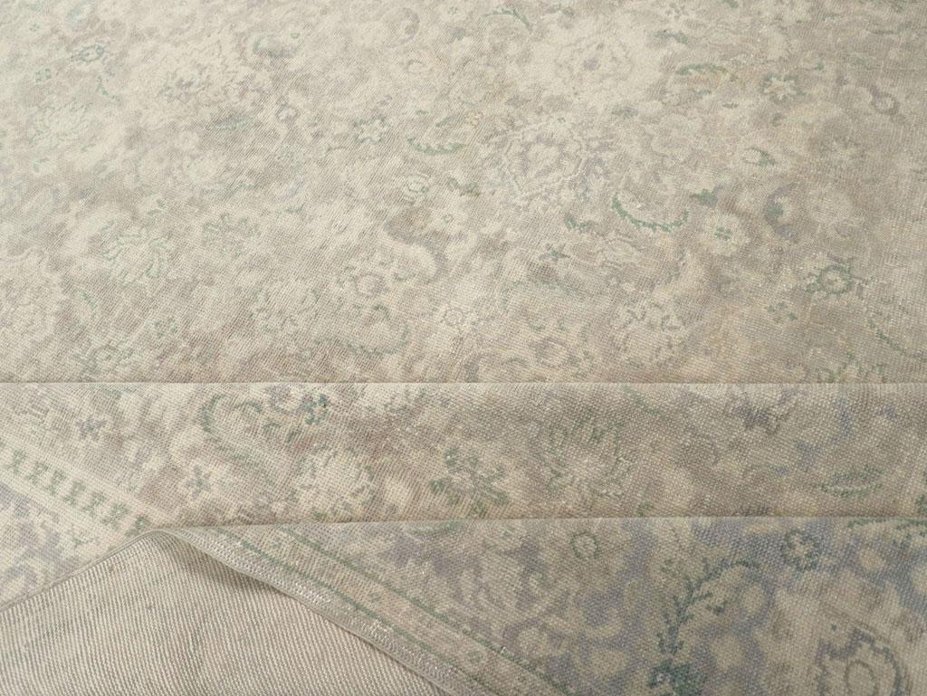 Mid-20th Century Turkish Oushak Oversize Carpet For Sale 2