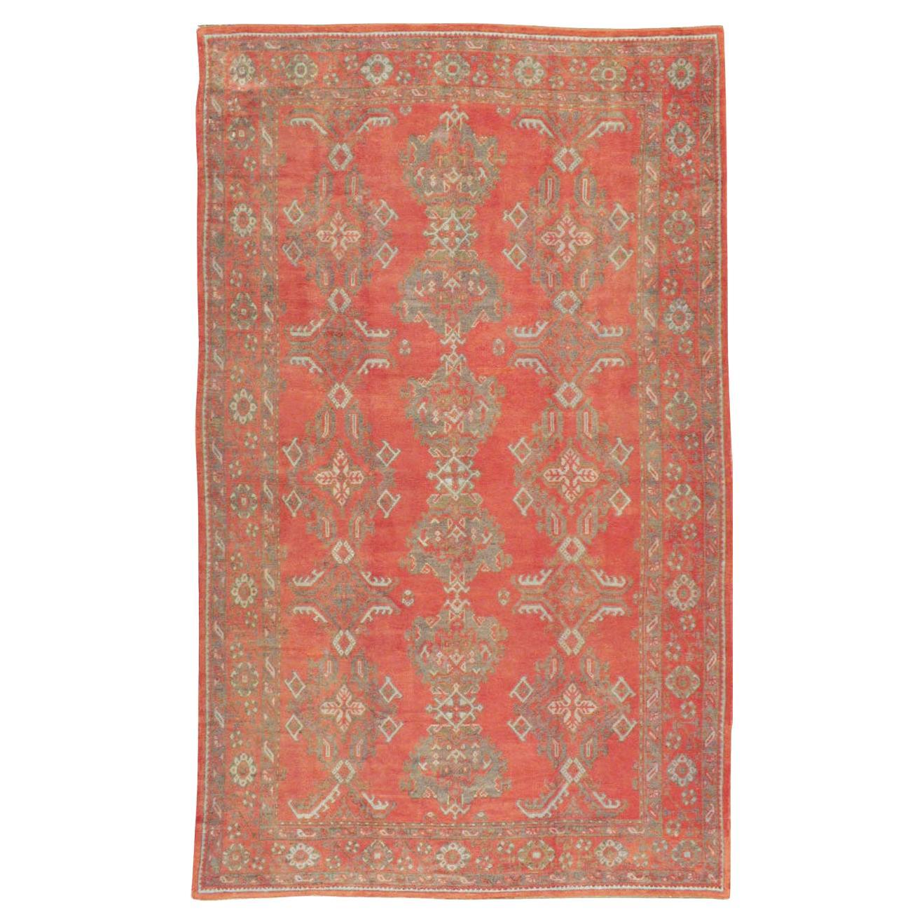 Mid-20th Century Turkish Oushak Room Size Carpet