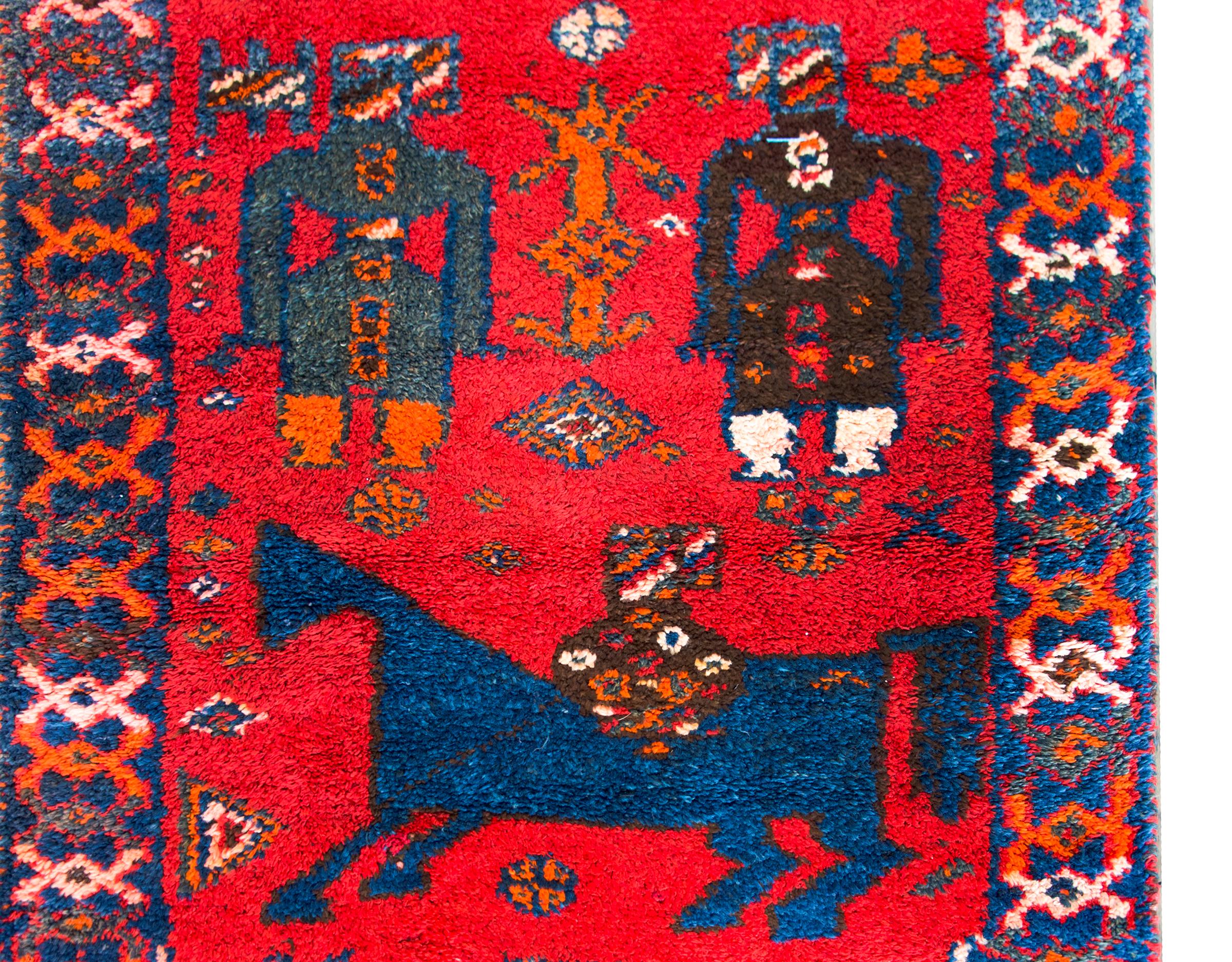 Mid-20th Century Turkish Oushak Rug For Sale 1